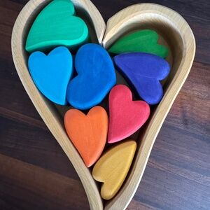 Grimm’s wooden heart rainbow puzzle